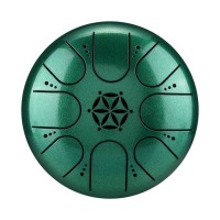 HLURU TCT8-5-JEWELGREEN LOTUS 8 TON 5 TONGUE DRUM HANDPAN