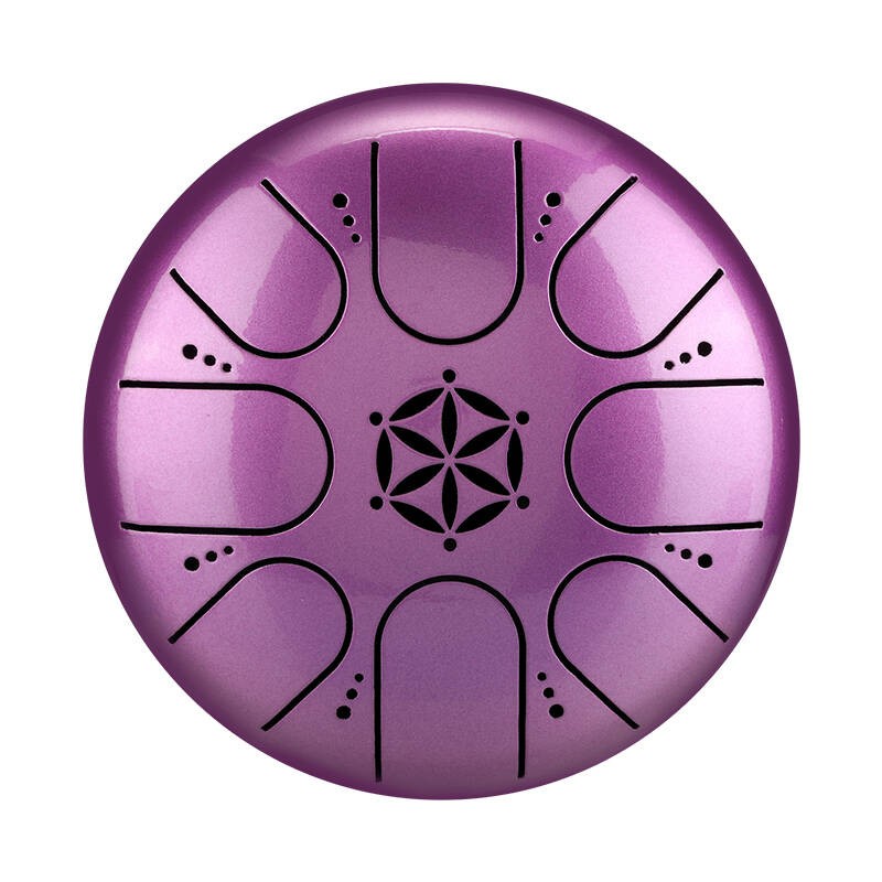 HLURU TCT8-5-LAVENDER LOTUS 8 TON 5 TONGUEDRUM HANDPAN