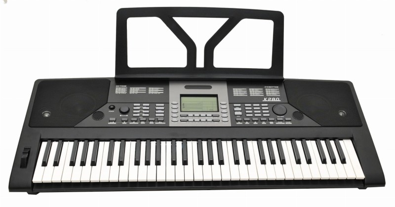 K280 KEYBOARD DYNAMICZNA KLAWIATURA 61 KLAWISZY MP3 USB MIC