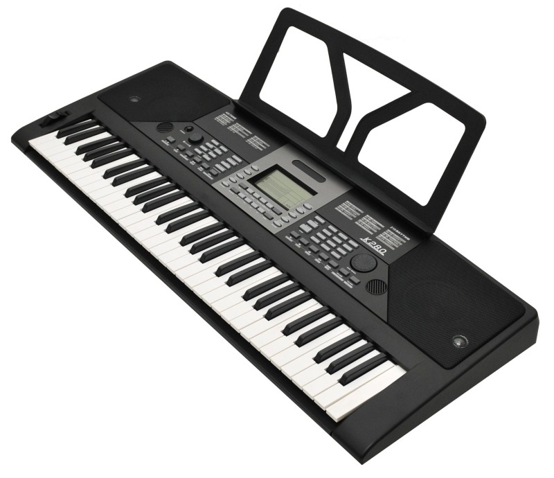 K280 KEYBOARD DYNAMICZNA KLAWIATURA 61 KLAWISZY MP3 USB MIC