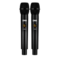 DNA VM DUAL VOCAL EFFECT SET DWA MIKROFONY BEZPRZEWODOWE DO RĘKI USB BLUETOOTH 518-542 MHz