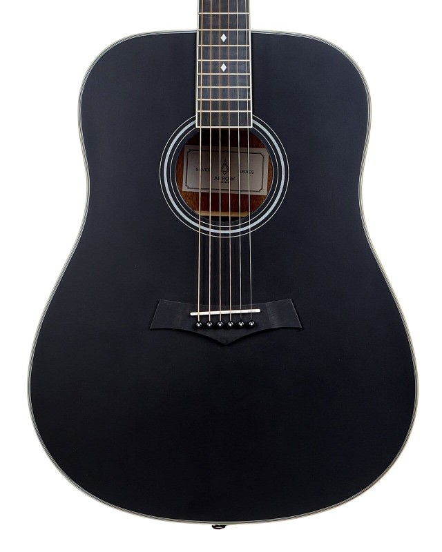 ARROW SILVER D BLK BLACK GITARA AKUSTYCZNA