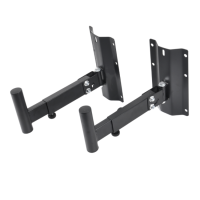 DNA BOX WALL GŁOŚNIKOWY STATYW ŚCIENNY ZESTAW 2 SZT CZARNY STABILNY WYTRZYMAŁY 30KG HAK