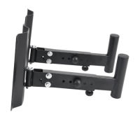 DNA BOX WALL GŁOŚNIKOWY STATYW ŚCIENNY ZESTAW 2 SZT CZARNY STABILNY WYTRZYMAŁY 30KG HAK