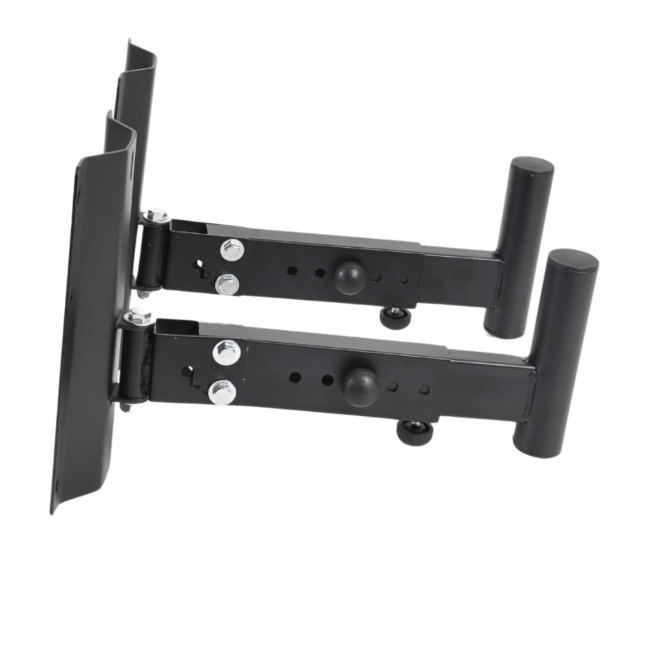 DNA BOX WALL GŁOŚNIKOWY STATYW ŚCIENNY ZESTAW 2 SZT CZARNY STABILNY WYTRZYMAŁY 30KG HAK