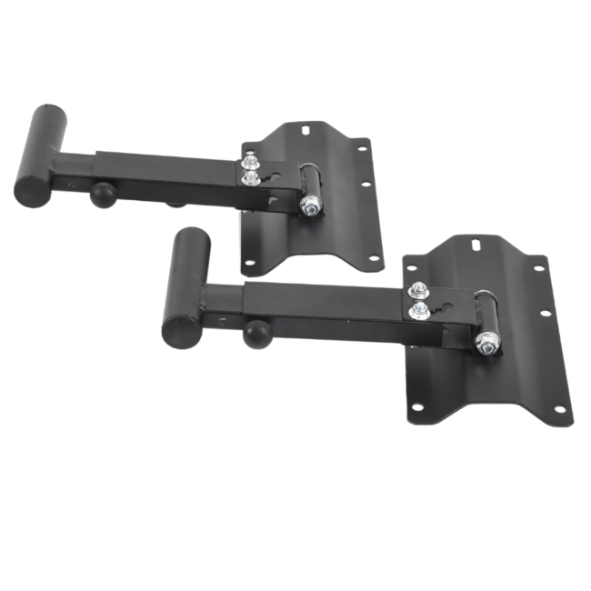 DNA BOX WALL GŁOŚNIKOWY STATYW ŚCIENNY ZESTAW 2 SZT CZARNY STABILNY WYTRZYMAŁY 30KG HAK