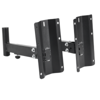 DNA BOX WALL GŁOŚNIKOWY STATYW ŚCIENNY ZESTAW 2 SZT CZARNY STABILNY WYTRZYMAŁY 30KG HAK