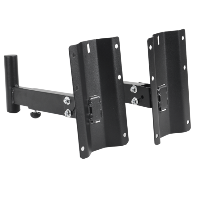 DNA BOX WALL GŁOŚNIKOWY STATYW ŚCIENNY ZESTAW 2 SZT CZARNY STABILNY WYTRZYMAŁY 30KG HAK