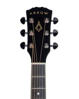 ARROW GOLD A BLK BLACK GITARA AKUSTYCZNA