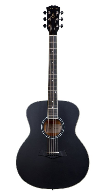 ARROW GOLD A BLK BLACK GITARA AKUSTYCZNA