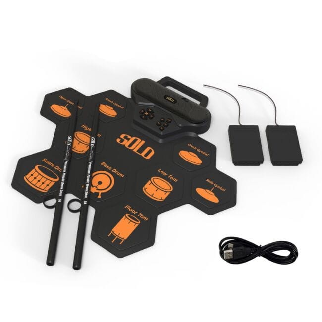 NN SOLO ZWIJANA PERKUSJA ELEKTRONICZNA USB-C MP3
