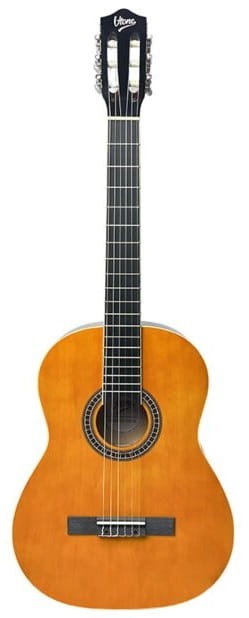 V-TONE CG TWO YL GITARA KLASYCZNA 4/4 NATURALNA DO NAUKI DLA POCZĄTKUJĄCYCH ZESTAW