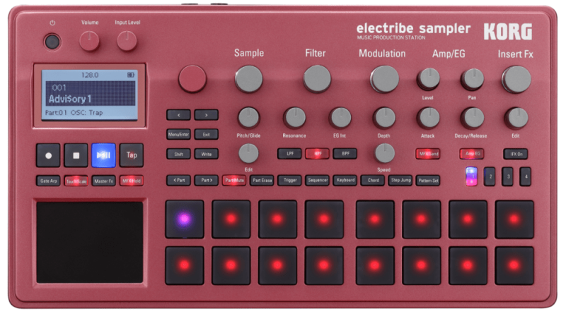KORG ELECTRIBE 2 SAMPLER RED