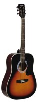 EVER PLAY AP-400 BSB GITARA AKUSTYCZNA ZESTAW
