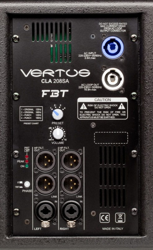 FBT VERTUS CLA208SA AKTYWNY SUBWOOFER 600 W 2X8