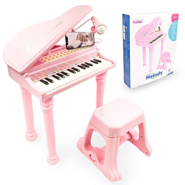 NN PIANINO KASIA PK RÓŻOWE KEYBOARD KLAWISZE ORGANY FORTEPIAN Z MIKROFONEM DLA DZIECI