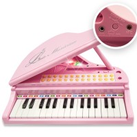 NN PIANINO KASIA PK RÓŻOWE KEYBOARD KLAWISZE ORGANY FORTEPIAN Z MIKROFONEM DLA DZIECI
