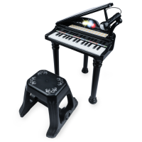 NN PIANINO KASIA BK CZARNE KEYBOARD KLAWISZE ORGANY FORTEPIAN Z MIKROFONEM DLA DZIECI