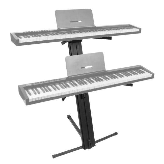 V-TONE DELUXE K2 STATYW KLAWISZOWY PODWÓJNY REGULOWANY