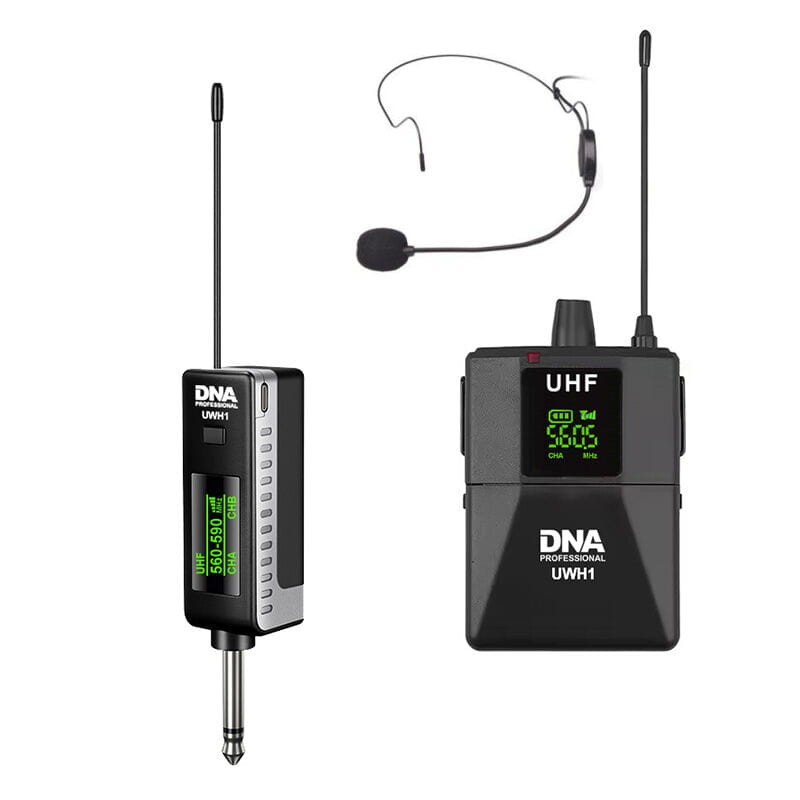 DNA UWH 1 NAGŁOWNY MIKROFON BEZPRZEWODOWY ZESTAW BODYPACK 560-590 MHz UHF