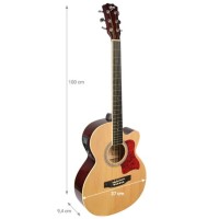 V-TONE EAG SET NT GITARA ELEKTROAKUSTYCZNA + WZMACNIACZ GITAROWY ZESTAW NATURALNA