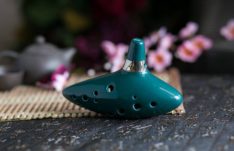 KERA 12SED-AC-001-GREEN MORSKA OKARYNA CERAMICZNA