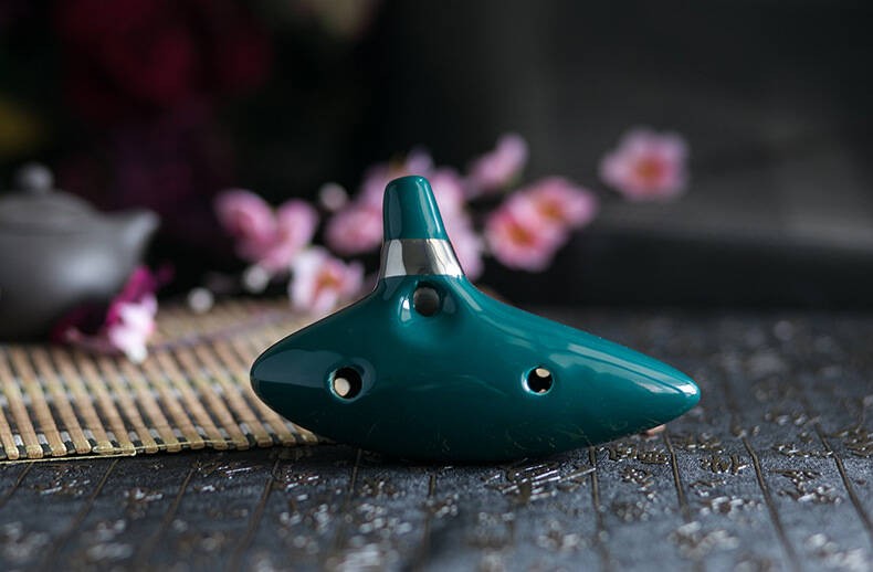 KERA 12SED-AC-001-GREEN MORSKA OKARYNA CERAMICZNA