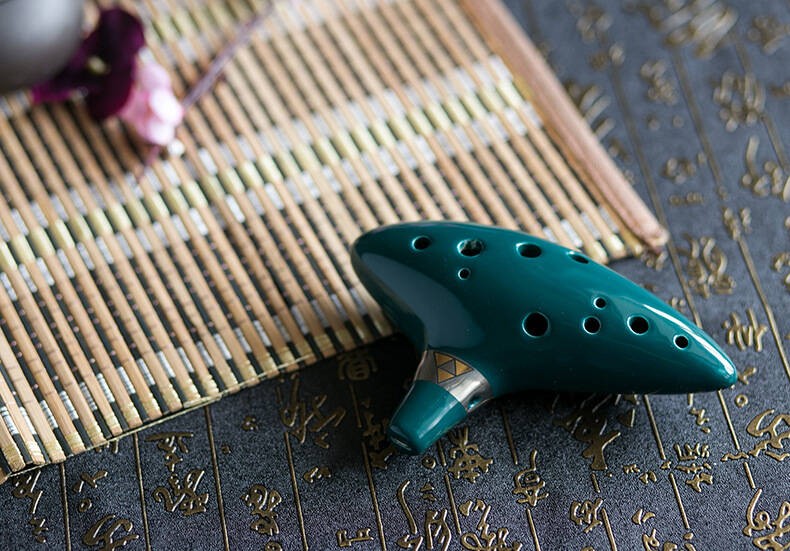 KERA 12SED-AC-001-GREEN MORSKA OKARYNA CERAMICZNA