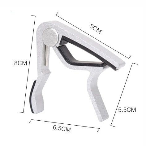 JEREMI AU10 SREBRNY KAPODASTER DO GITARY AKUSTYCZNEJ ELEKTRYCZNEJ