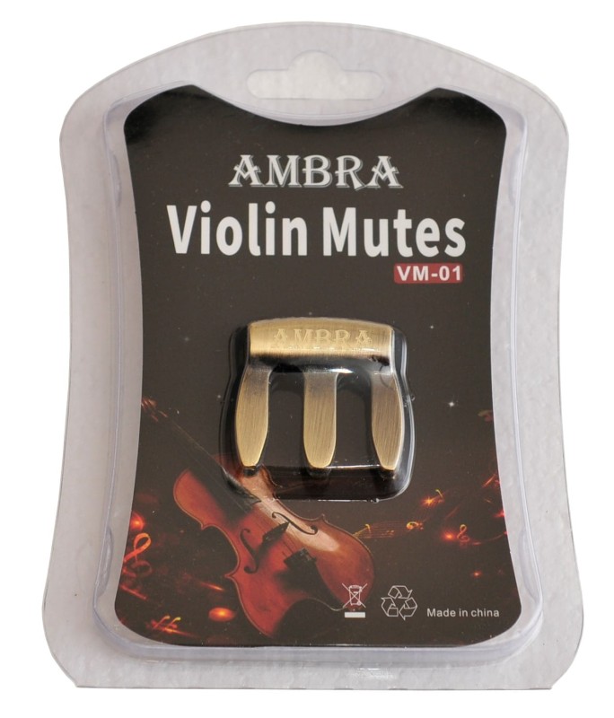AMBRA VM-01 BRONZE TŁUMIK DO SKRZYPIEC METALOWY BRĄZOWY