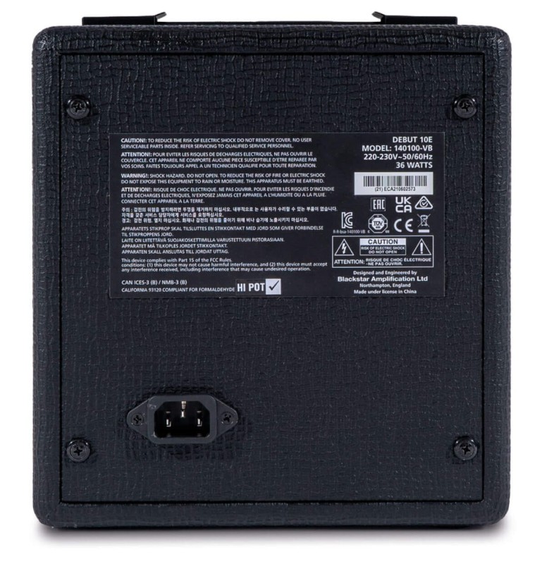 BLACKSTAR DEBUT 10E BLK CZARNE COMBO GITAROWE