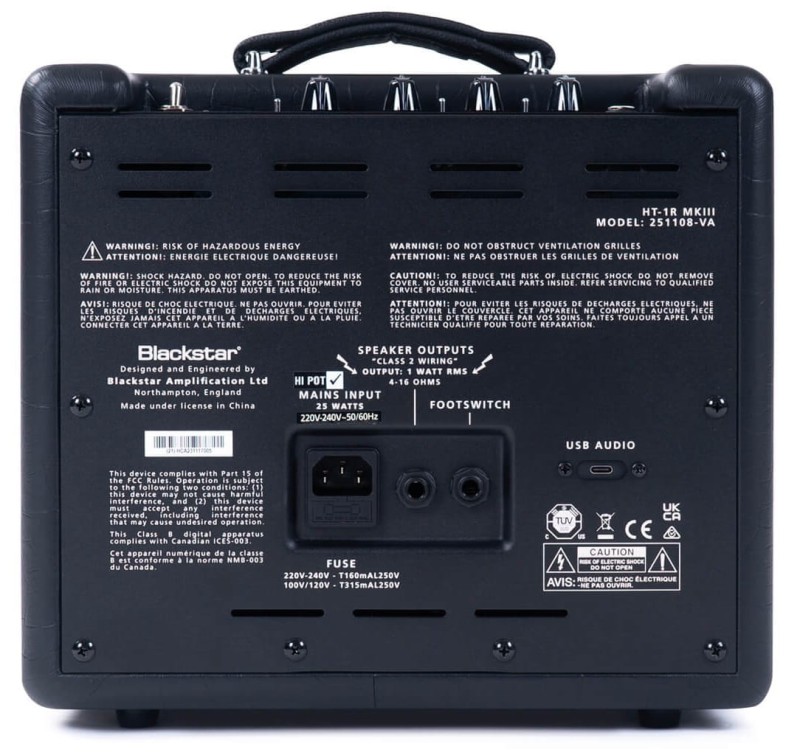 BLACKSTAR HT-1R MKIII BLK COMBO