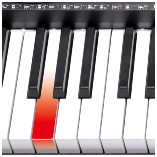 V-TONE VK 500-61L KEYBOARD KLAWISZE ORGANY DLA DZIECI DO NAUKI GRY PODŚWIETLANA KLAWIATURA LED