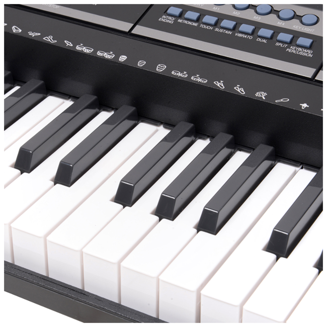 V-TONE VK 500-61L KEYBOARD KLAWISZE ORGANY DLA DZIECI DO NAUKI GRY PODŚWIETLANA KLAWIATURA LED