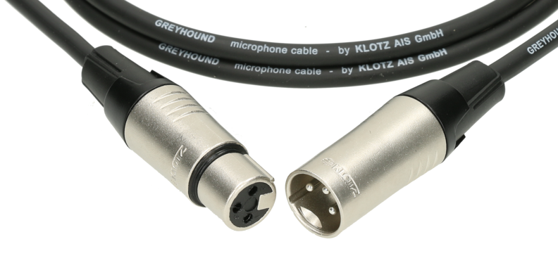 KLOTZ GRG1FM01.0 KABEL MIKROFONOWY XLR 1M GREYHOUND