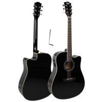 V-TONE VEAG1 CE BK GITARA ELEKTROAKUSTYCZNA 4/4 DREADNOUGHT CUTAWAY CZARNA