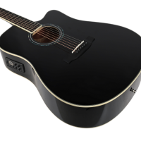 V-TONE VEAG1 CE BK GITARA ELEKTROAKUSTYCZNA 4/4 DREADNOUGHT CUTAWAY CZARNA
