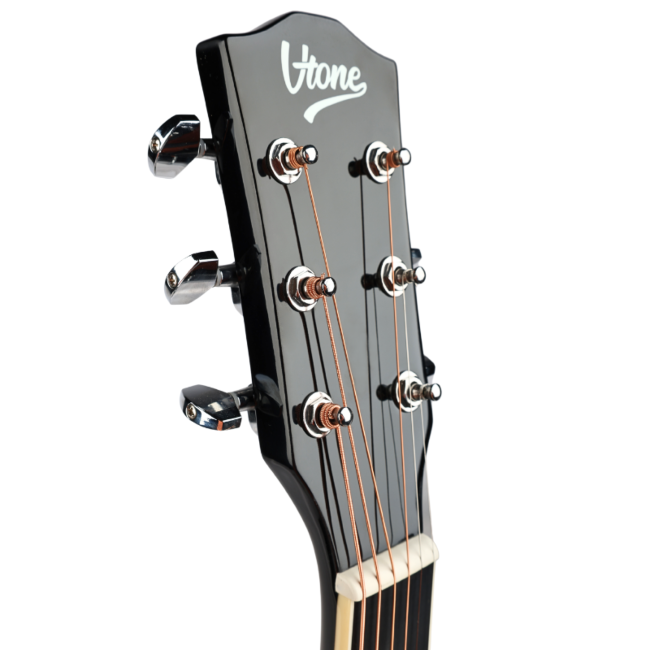 V-TONE VEAG1 CE BK GITARA ELEKTROAKUSTYCZNA 4/4 DREADNOUGHT CUTAWAY CZARNA