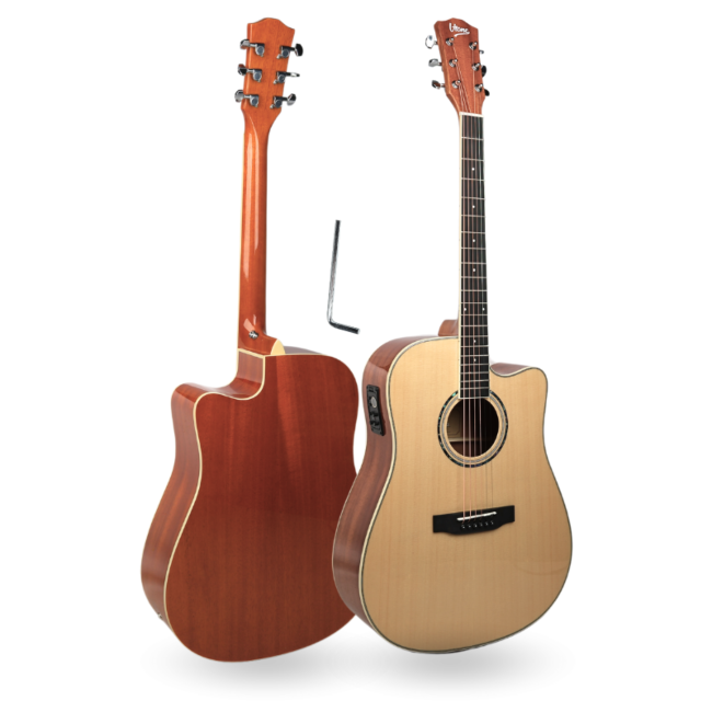 V-TONE VEAG1 CE NT GITARA ELEKTROAKUSTYCZNA 4/4 DREADNOUGHT CUTAWAY NATURAL