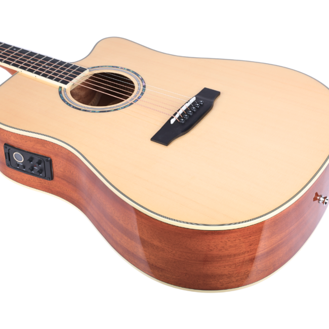 V-TONE VEAG1 CE NT GITARA ELEKTROAKUSTYCZNA 4/4 DREADNOUGHT CUTAWAY NATURAL