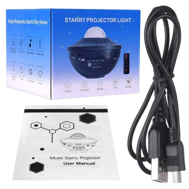 NN K791 PROJEKTOR GWIAZD NIEBA LED LASER GŁOŚNIK BLUETOOTH USB