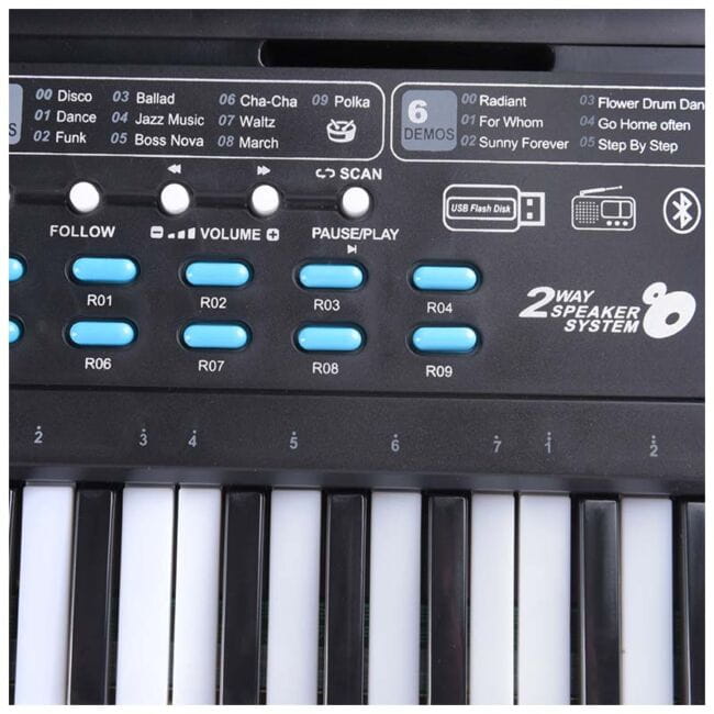 MQ 601 UFB KEYBOARD KLAWISZE ORGANY Z MIKROFONEM DLA DZIECI