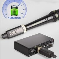 DNA WXLR1 BEZPRZEWODOWY SYSTEM TRANSMISJI AUDIO UHF NADAJNIK ODBIORNIK USB-C +48V PHANTOM ADAPTERY ZESTAW