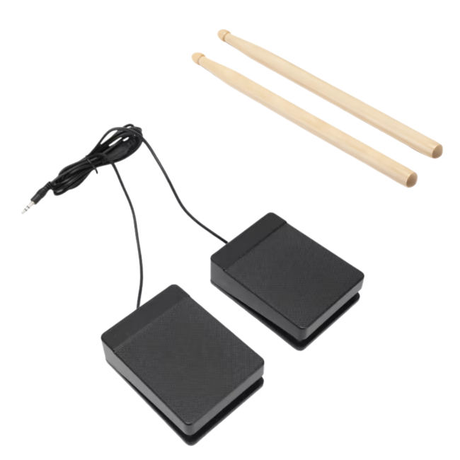 V-TONE RD7 PERKUSJA ELEKTRONICZNA ZWIJANA USB-C AUX 7 PADÓW PEDAŁY GŁOŚNIKI PAŁECZKI ZESTAW