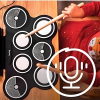 V-TONE RD7 PERKUSJA ELEKTRONICZNA ZWIJANA USB-C AUX 7 PADÓW PEDAŁY GŁOŚNIKI PAŁECZKI ZESTAW