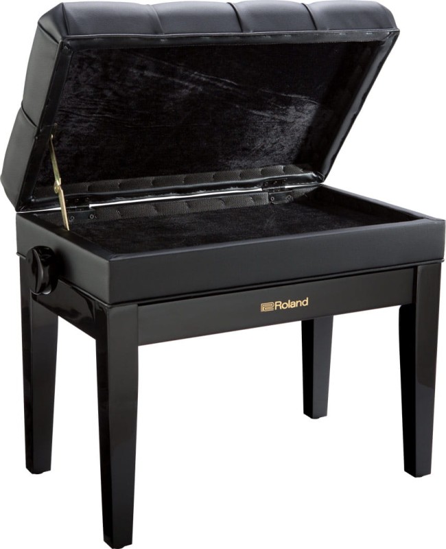 ROLAND RPB-500PE CZARNA ŁAWA PIANINOWA DREWNIANA REGULOWANA