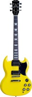 ARROW TWINCUT SG22 BANANA CUSTARD ROSEWOOD/BLACK ŻÓŁTA GITARA ELEKTRYCZNA