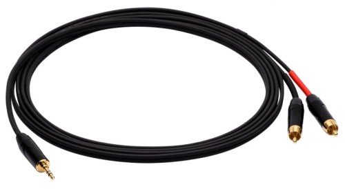 REDS AU1620BX KABEL AUDIO MAŁY JACK 3,5 STEREO 2x RCA 2m