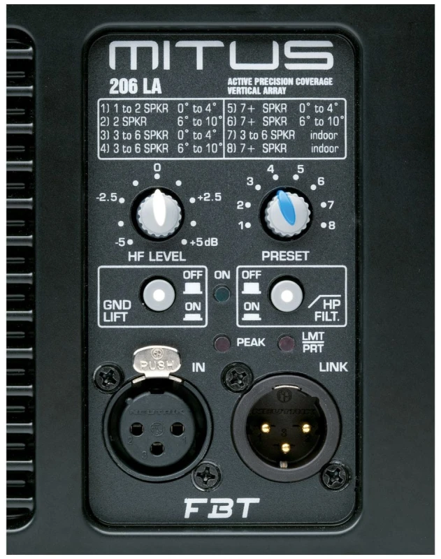 FBT Mitus 206 LA - aktywna kolumna systemu liniowego 900 Watt