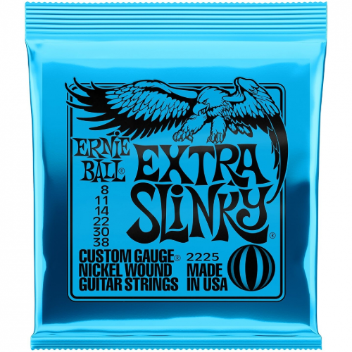 ERNIE BALL 2225 8-38 EXTRA SLINKY STRUNY DO GITARY ELEKTRYCZNEJ